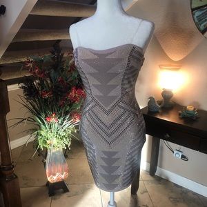 Ruby Rox small strapless embellished dress